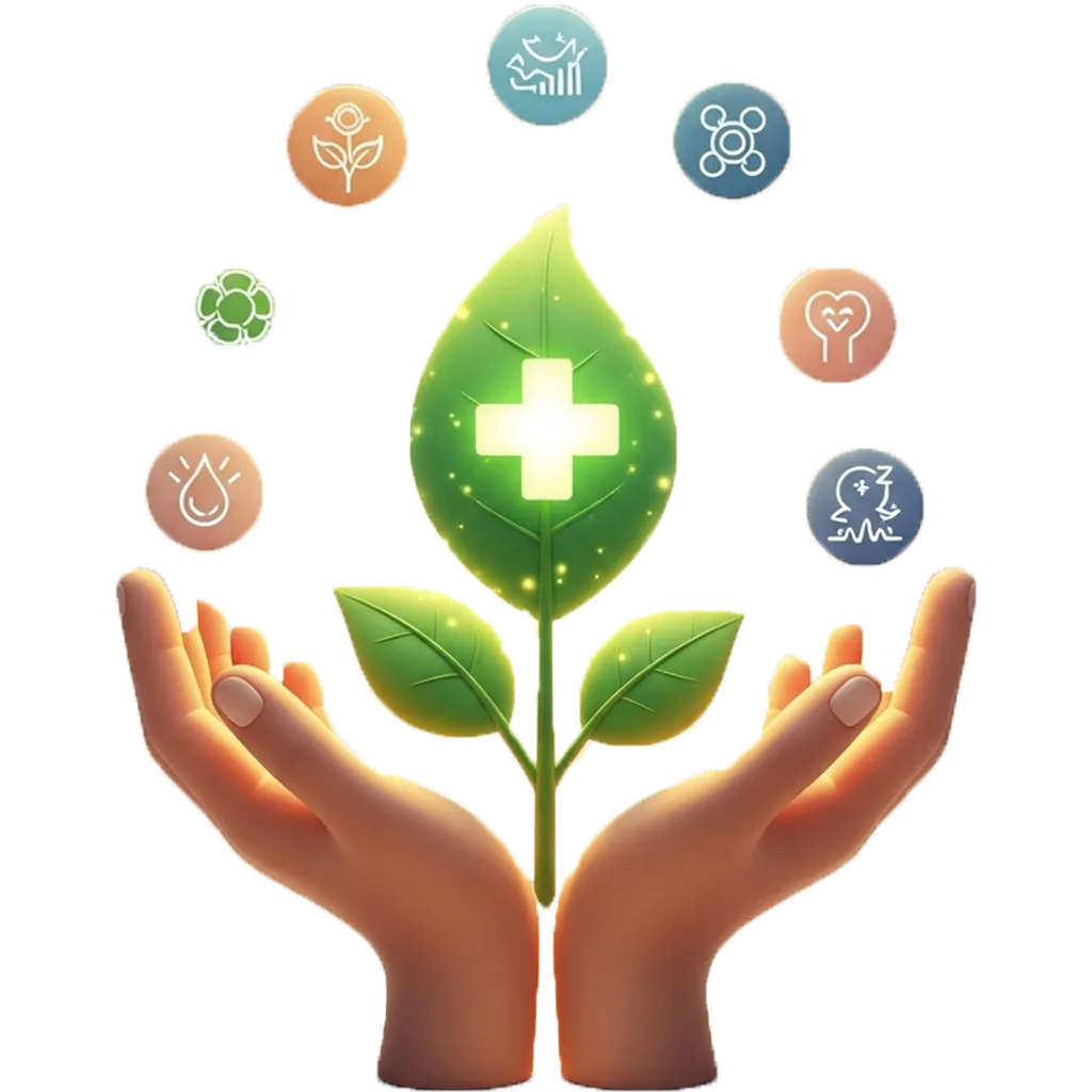 Holistic health and lifestyle integration with natural healing balance and overall well being