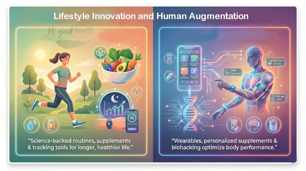 Longevity lifestyle and augmented biology use science, wearables, and biohacks to extend healthspan in 2026.