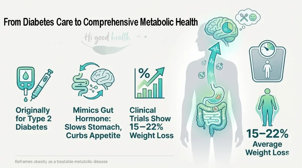 GLP-1 drugs evolution from diabetes treatment to powerful metabolic medicine for obesity'